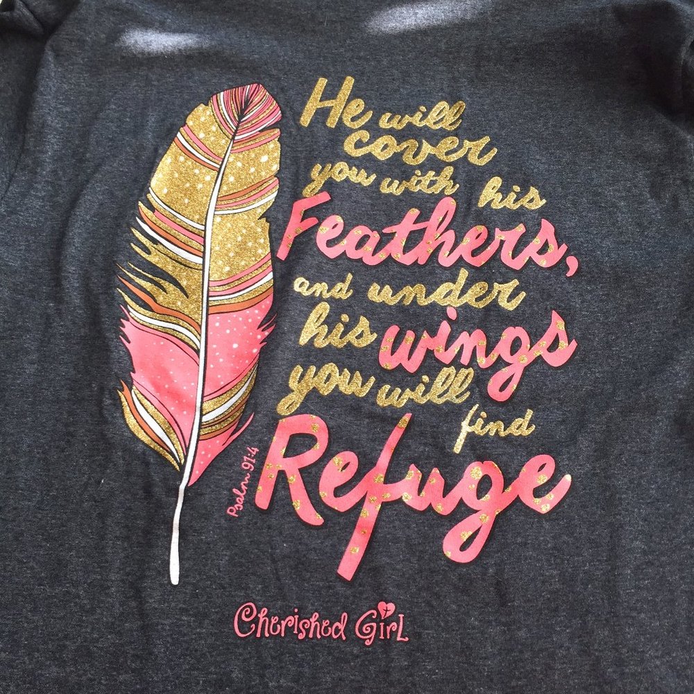 Cherished Girl Dark Gray Christian T-Shirt